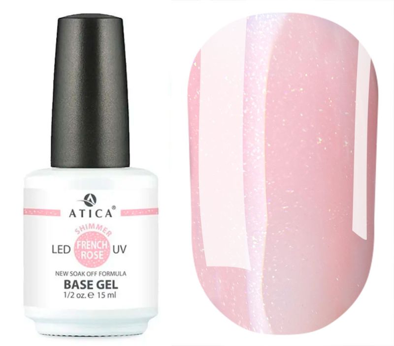 Atica Nail base Base Gel French Rose Shimmer, 15 ml