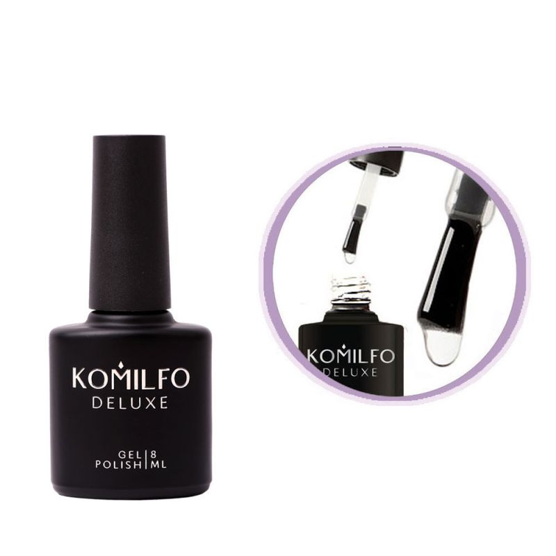 Komilfo No Wipe No UV Top - top for gel polish without a sticky layer WITHOUT UV filters, 8 ml