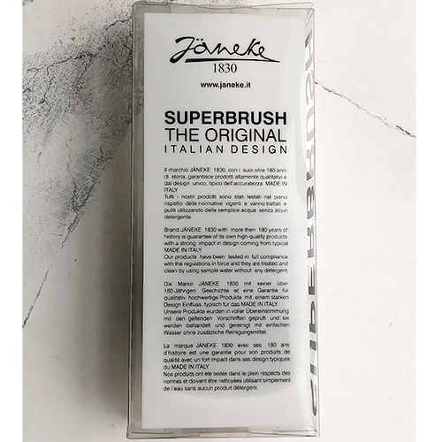 Janeke Superbrush Гребінець для волосся Білий з Чорним