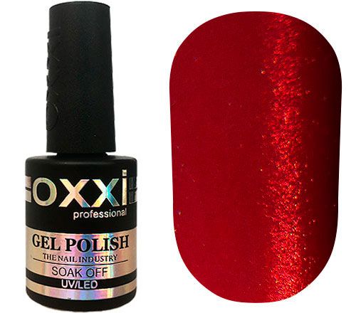 OXXI Гель-лак для ногтей Cat №103 (темный красный, магнитный), 10 мл