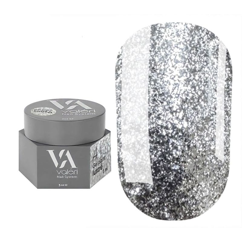 Valeri Гель-фарба із блисткітками Gel Paint Lustre №4, 5 мл