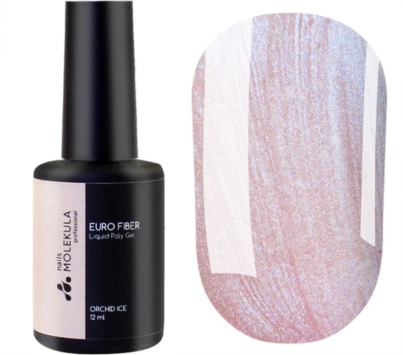 Molekula Гель для ногтей Fiber Gel Star Dust W12 (звездная пыль), 12 мл