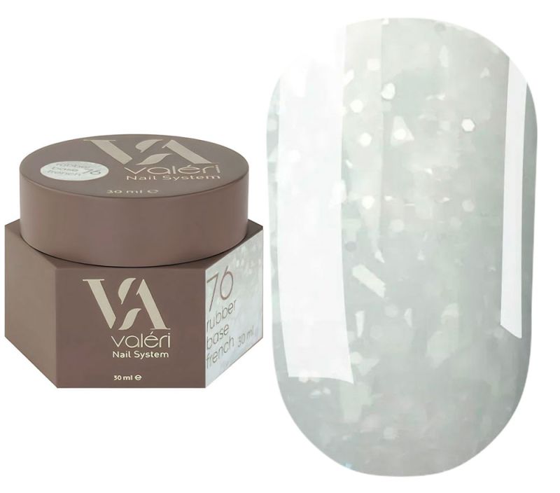 Valeri База для ногтей Rubber Base French №76, 30 мл