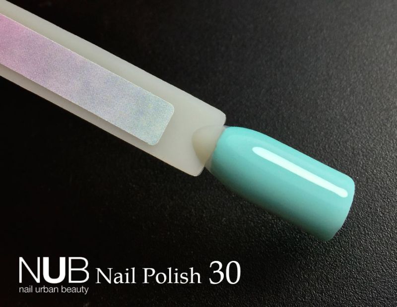 Nail polish NUB 030 Turquoise (pale green turquoise, enamel), 14 ml