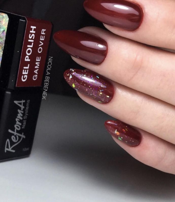 ReformA gel polish, Game Over (burgundy, enamel), 10 ml