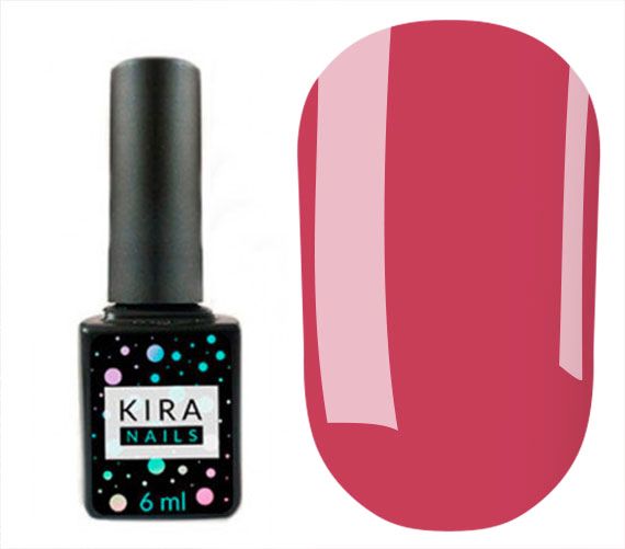 Kira Nails gel-varnish No. 163 (scarlet rose, enamel), 6 ml