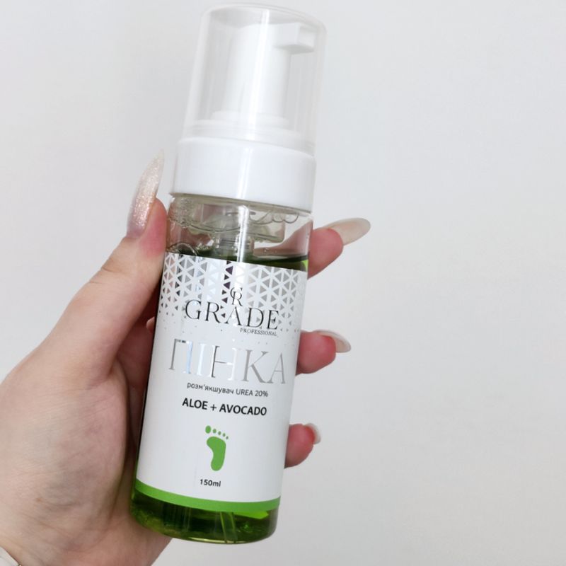 Grade Пінка-розм'якшувач для педикюру з ментолом Aloe+Avokado, 150 мл
