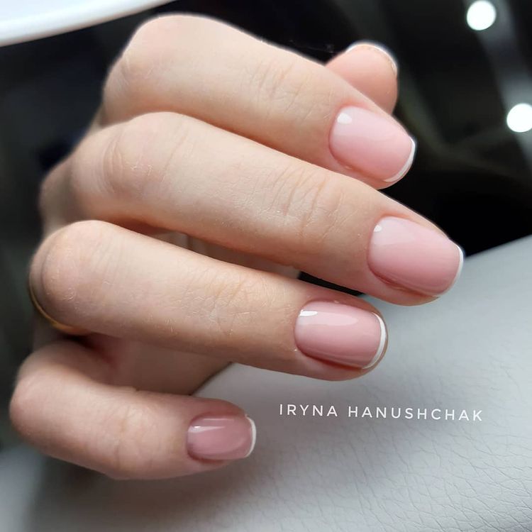 Rubber base French Roks №006 (creamy pink, enamel), 8 ml