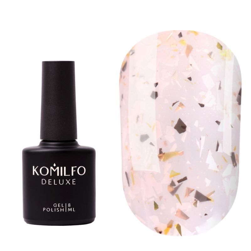 Komilfo Glassy Base GB002 (бежевый с хлопьями), 8 мл