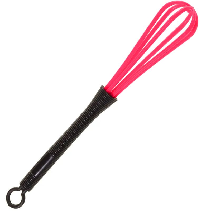 Whisk for mixing paint, pink