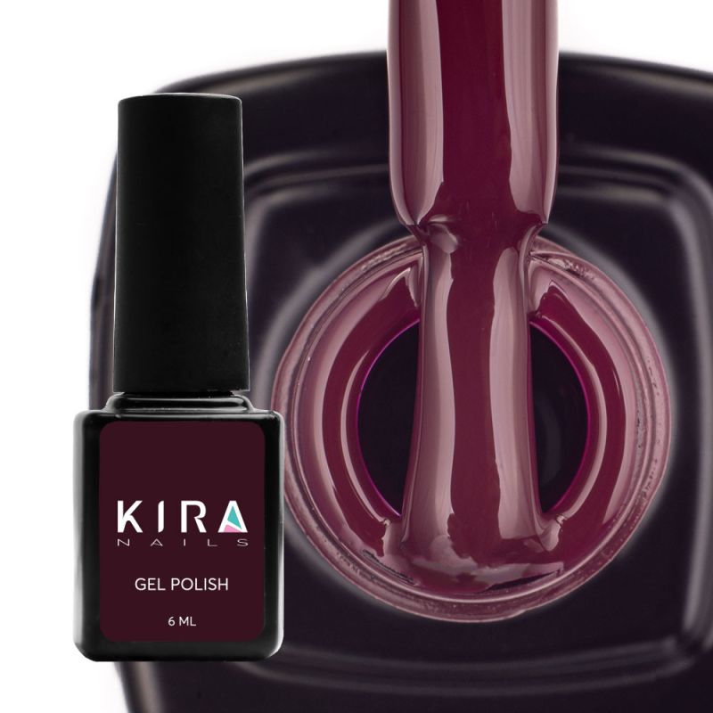 Kira Nails gel varnish No. 032 (plum, enamel), 6 ml