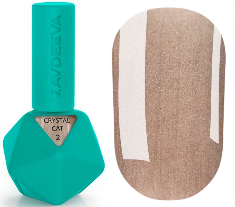 Victoria Avdeeva Gel nail polish Crystal Cat's Eye No. 001, 10 ml