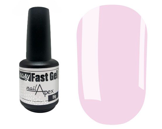 NailApex Easy Fast Gel Жидкий гель №2 розовая вода, 15 мл