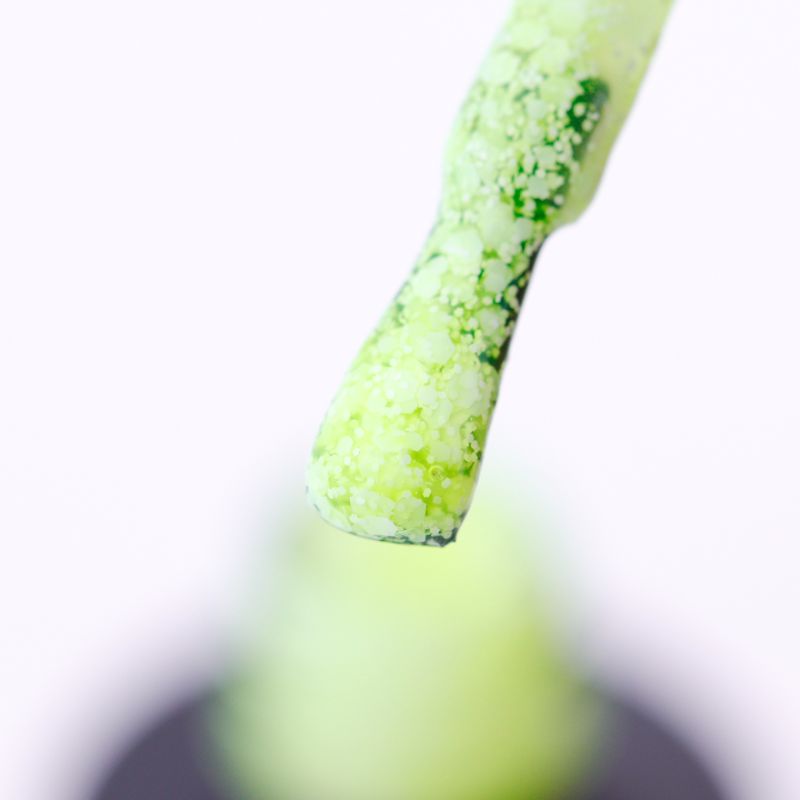 SAGA professional Gel Polish Marmalade 1 (green-yellow with flakes), 9 ml