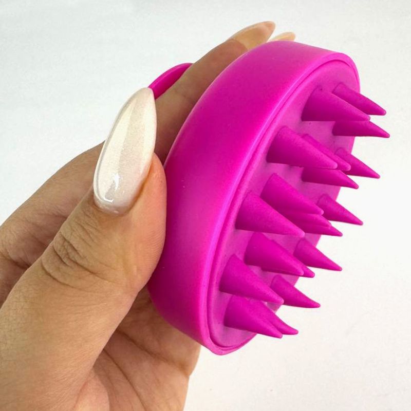 Massage silicone scalp brush, lilac