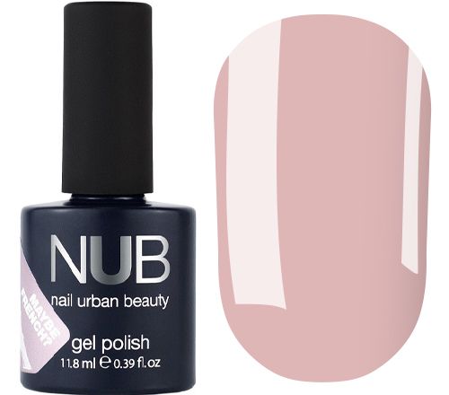NUB Collection Maybe French Gel Polish, Natural Pink (light pink, translucent), 11.8 ml.