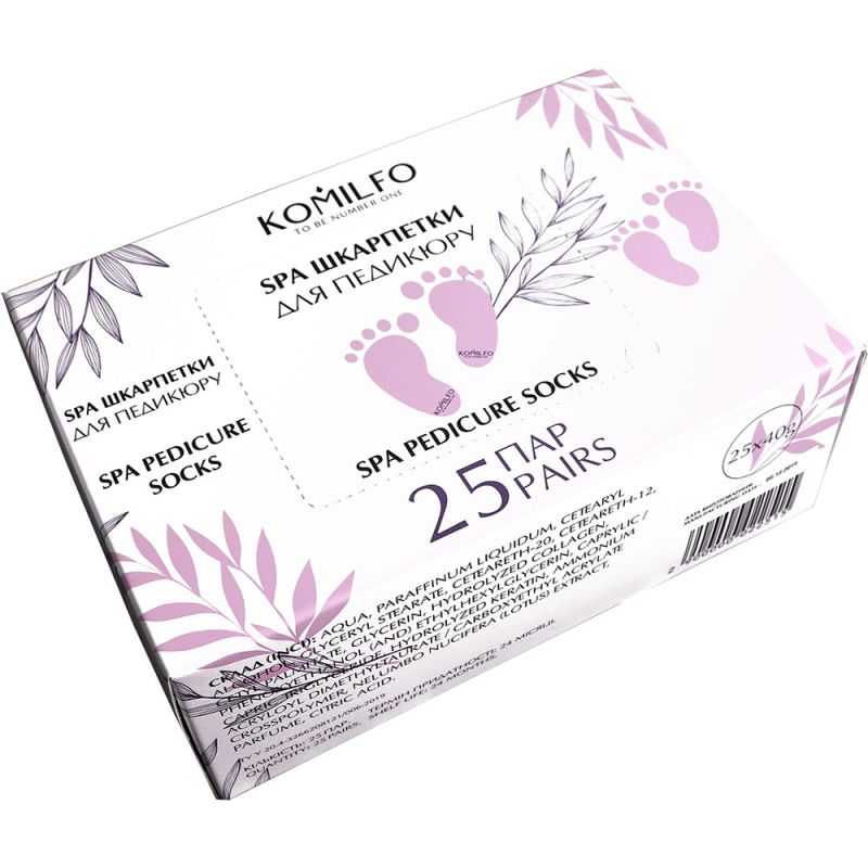 Komilfo SPA pedicure socks, 25 pairs