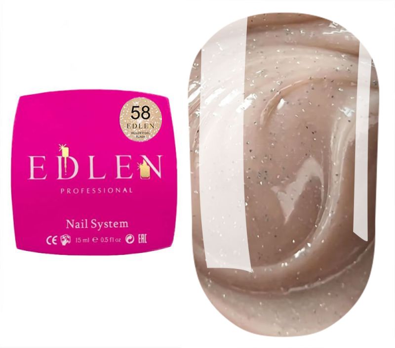 Edlen Гель для ногтей Builder gel Flash 58, 15 мл