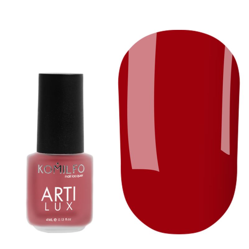 Лак для ногтей Komilfo ArtiLux 022 (рубиновый, эмаль), 4 мл