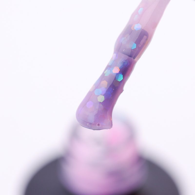 SAGA professional LIGHT BASE 3 (рожевий із шестигранниками), 9 мл