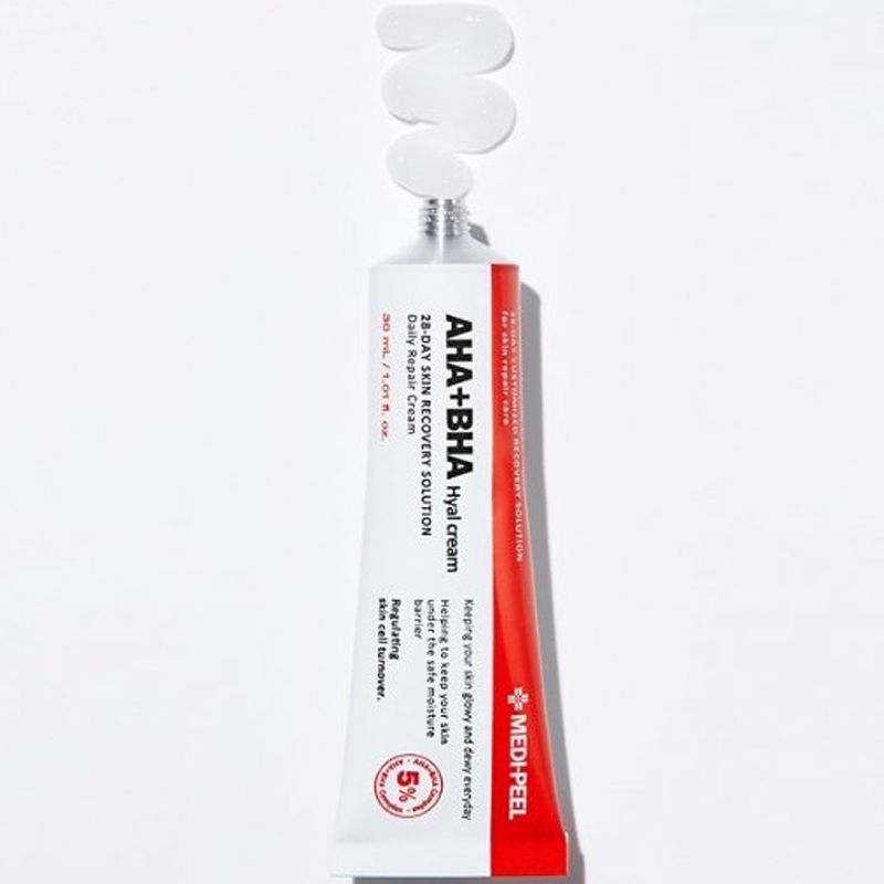 MEDI-PEEL AHA BHA 28 Days Hyal Cream - face cream with acids, 30 ml