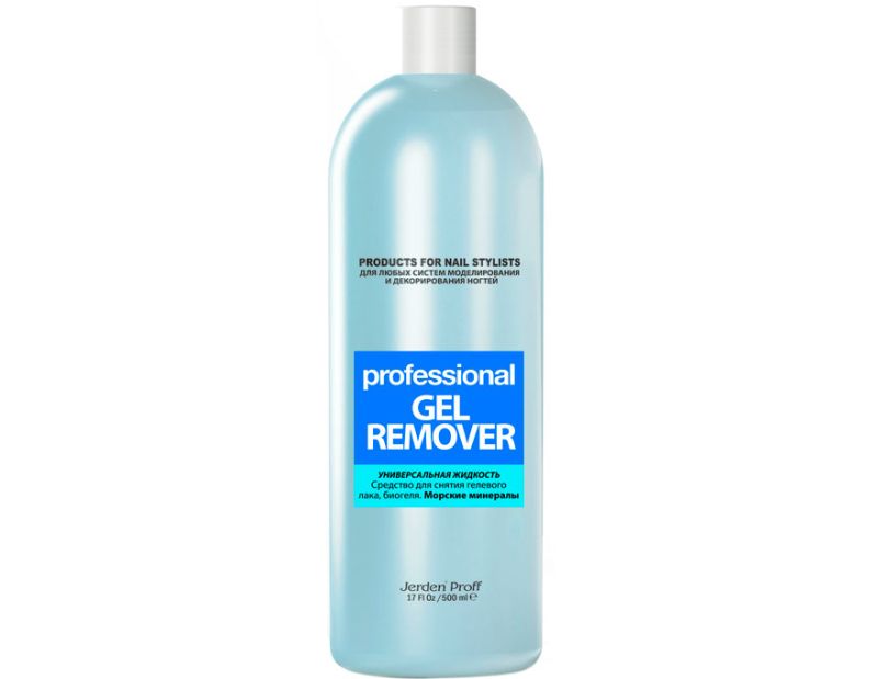 Jerden Proff Gel Remover emulsion for removing gel polish and biogel, Blackberry, 500 ml