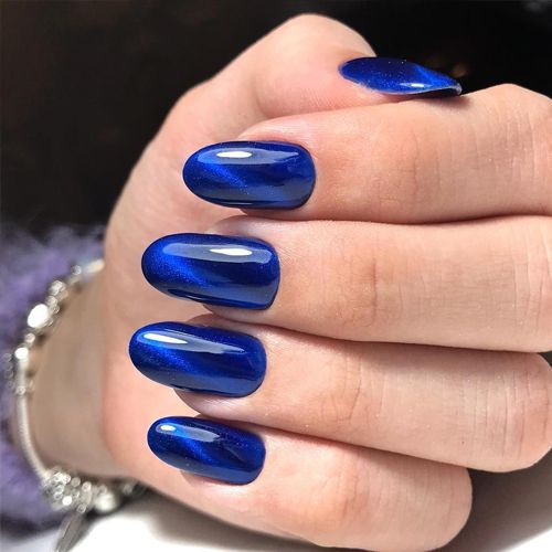 Gel Polish Komilfo Fantasy Cat's Eye 109 (blue, magnetic), 8 ml.