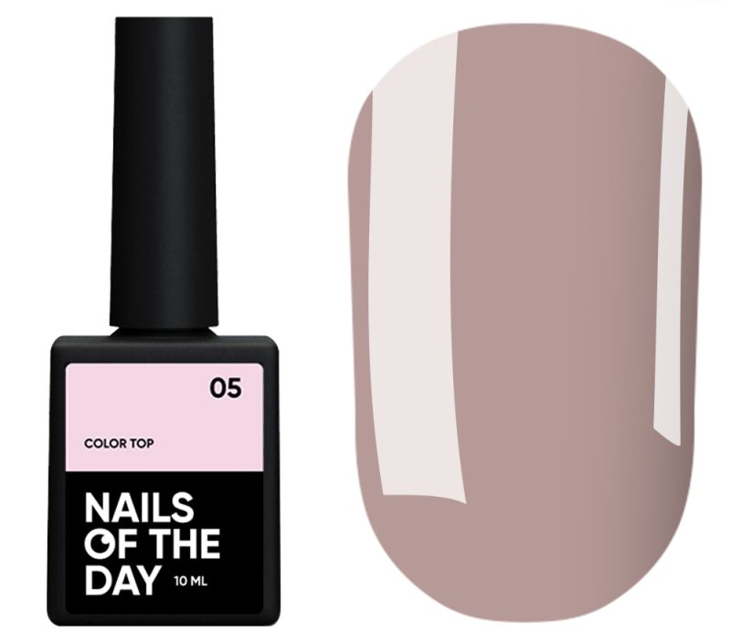 Nails Of The Day Nail top Color top No. 05 (brown nude), 10 ml