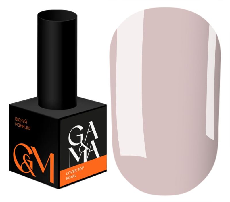 GA&MA Top for gel polish camouflage Cover top Royal, 10 ml