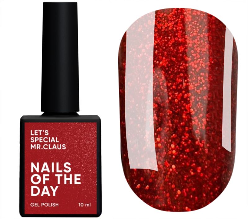 Nails Of The Day Gel polish Let's special Mrs. Claus, 10 ml