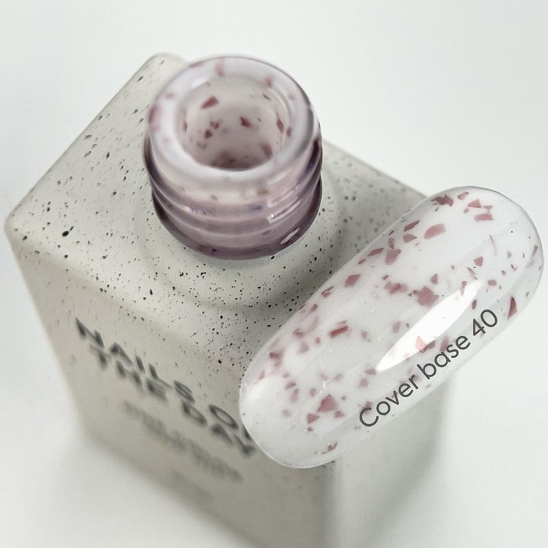 Nails Of The Day Cover base milk No. 05 (milk base with rye shimmer), 10 ml