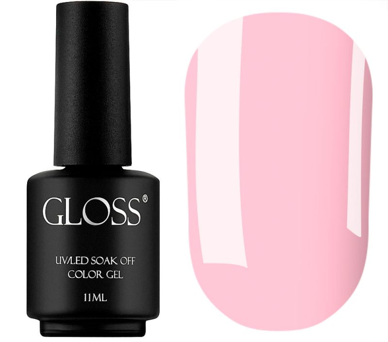 Гель-лак GLOSS 130 (блідо-кремовий камуфлюючий), 11 мл
