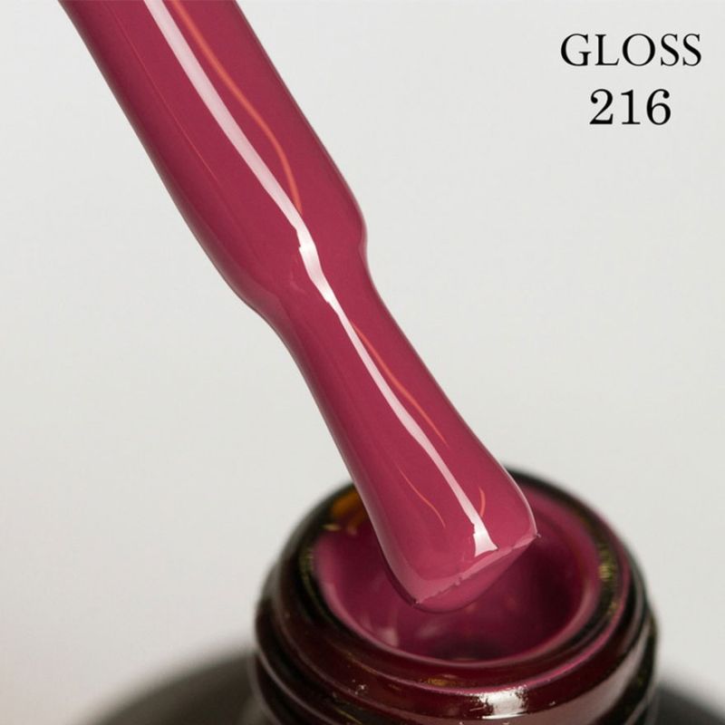 Гель-лак GLOSS 216 (пильний червоний), 11 мл