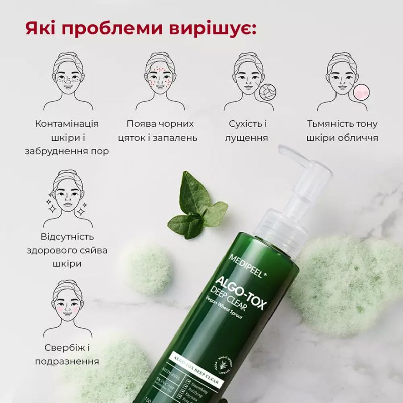 MEDI-PEEL Algo-Tox Deep Clear, Гель для глибокого очищення з ефектом Детокс, 150 мл