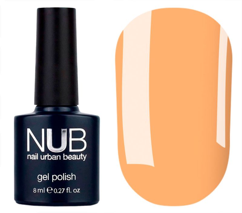 NUB 001 Hawaiian Sunset gel varnish (bright orange, enamel), 8 ml