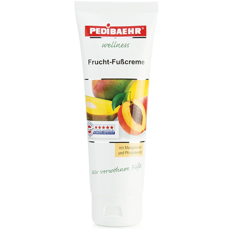 BAEHR Frucht-Fußcreme Fruit Foot Cream with Mango and Peach Oil, 125 ml