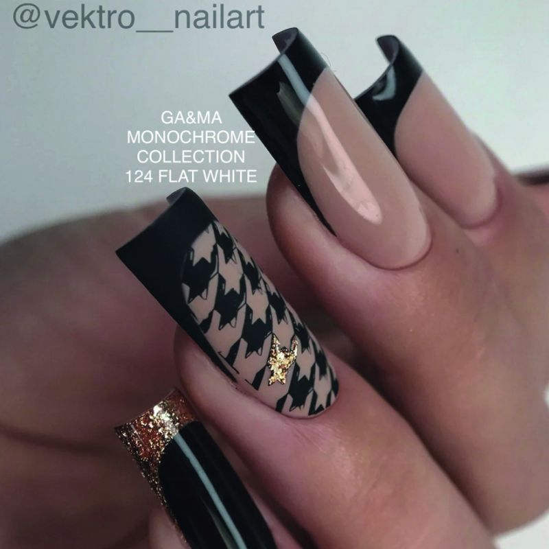 GA&MA Gel polish Monochrome collection 124 Flat white, 10 ml