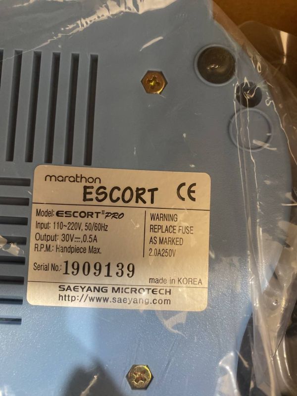 Manicure machine Marathon Escort-II Pro (SH37LN) 40,000 rpm (45 W) blue (without pedal)