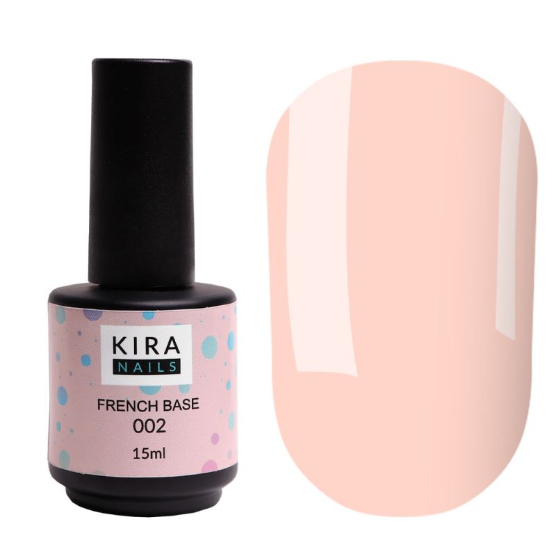 Kira Nails French Base 002 (delicate peach), 15 ml