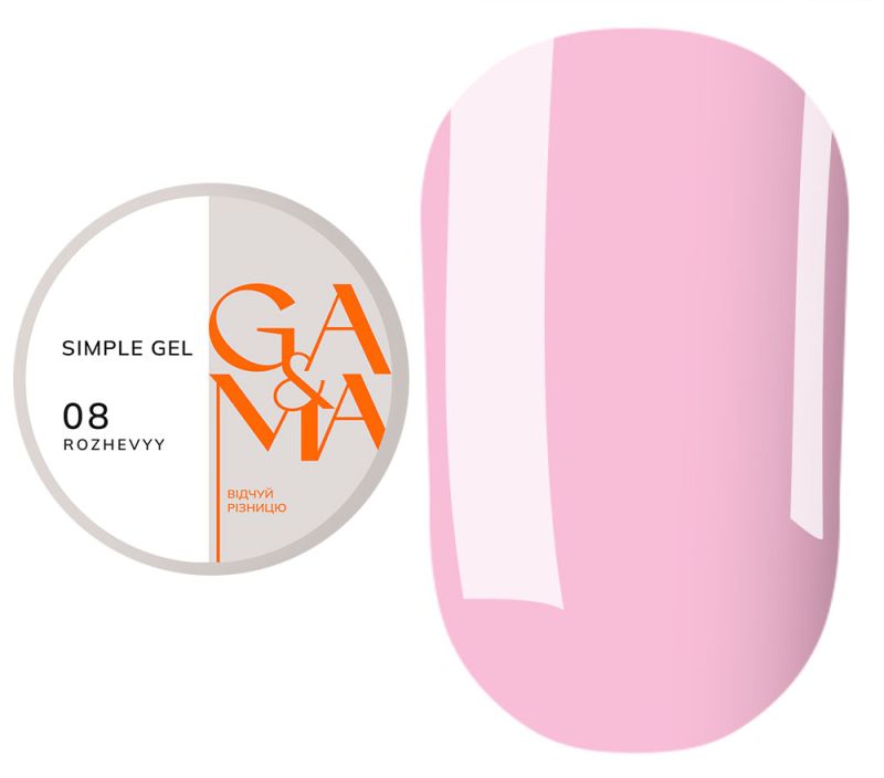 GA&MA Gel sample Simple gel 008 Rozhevyy, 30 ml