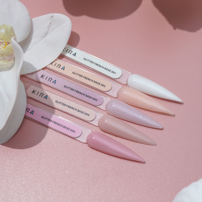 Kira Nails База для нігтів Glitter French Base 005, 6 мл
