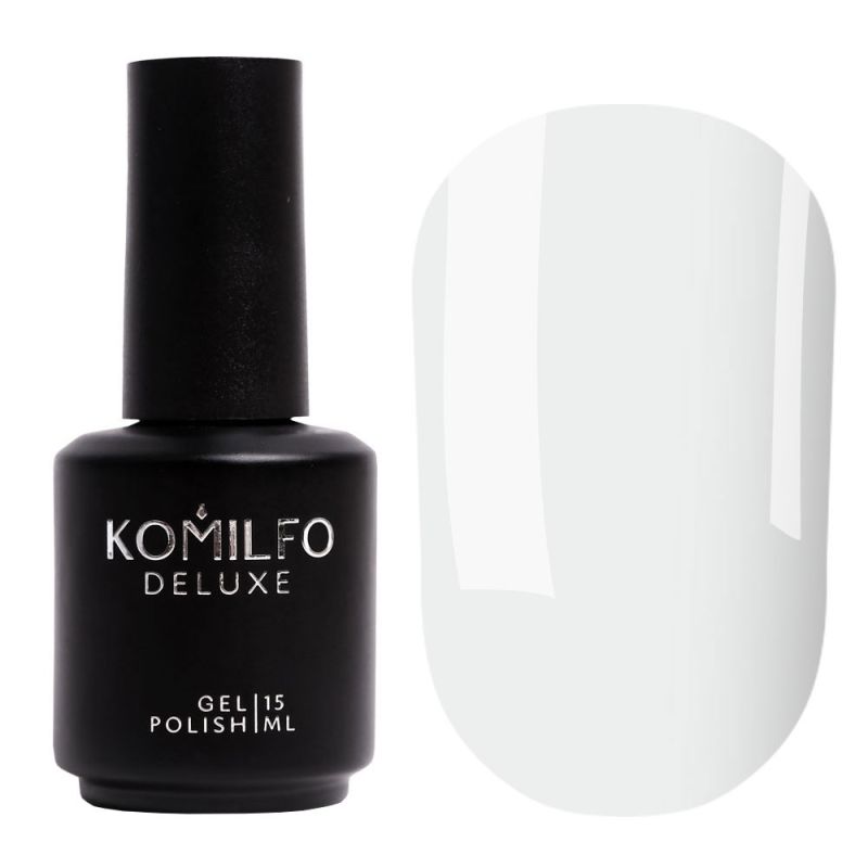 УЦІНКА до 11.2026 Komilfo Milky White Intense Base New Formula (інтенсивно біла), 15 мл