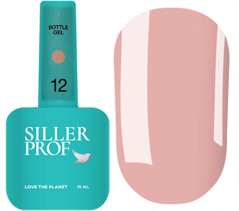 Siller Гель для ногтей Bottle Gel №12 (нюдовый), 15 мл