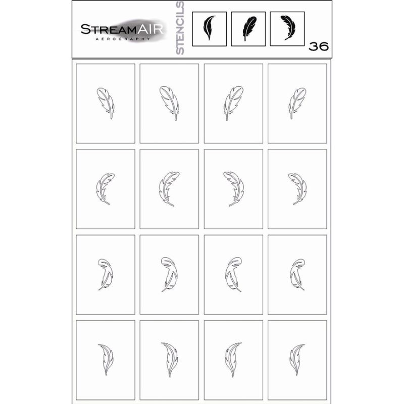 StreamAIR Airbrush stencil No. 36