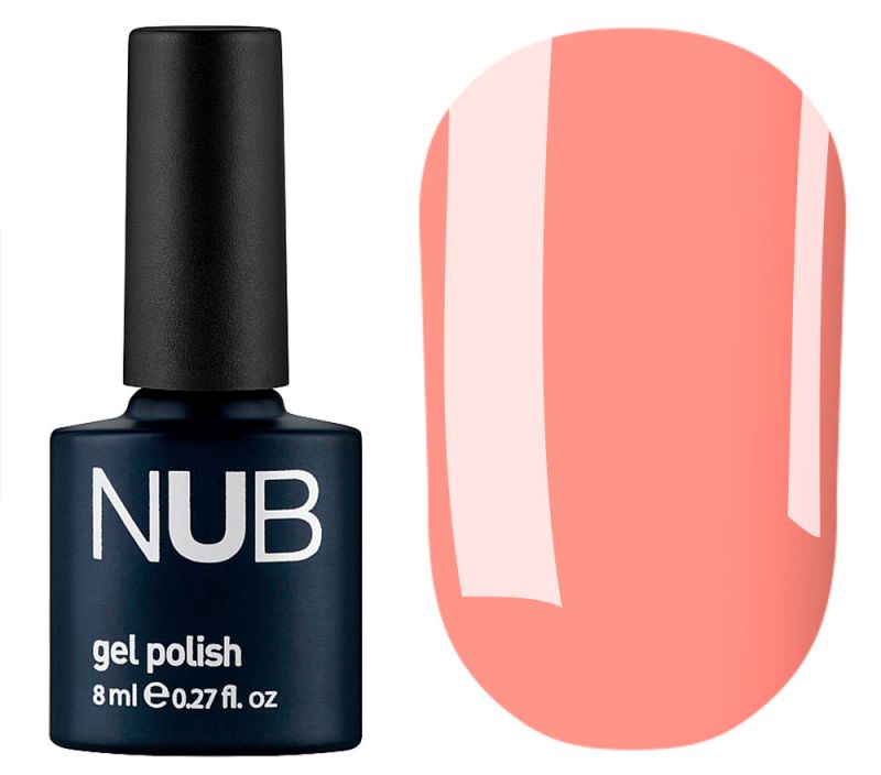 Gel varnish NUB 208 (salmon pink, enamel), 8 ml