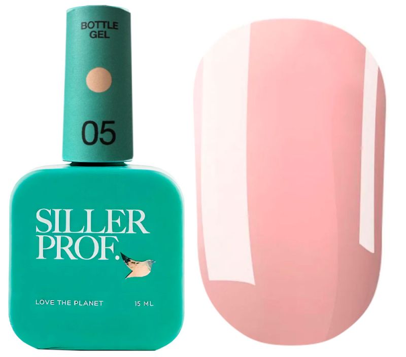 Siller Гель для ногтей Bottle Gel №05 (персиковый), 15 мл