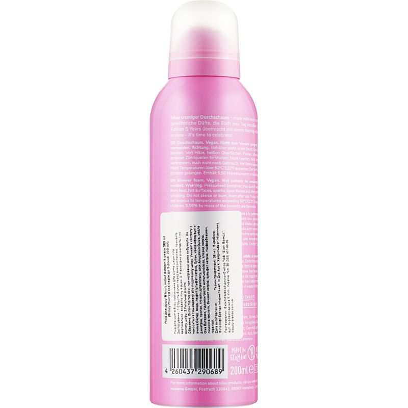 Bilou Shower foam Limited Edition 5 Years, 200 ml