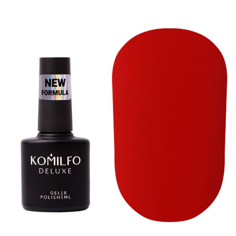 Komilfo No Wipe Matte Top NEW FORMULA - матовый топ для гель-лака без липкого слоя, 8 мл