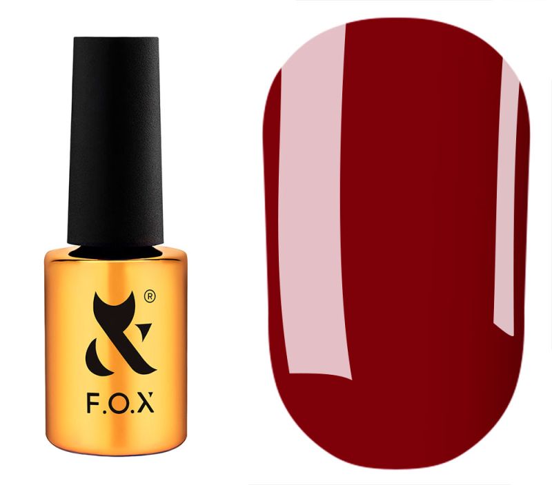 FOX gel varnish No. 408 (dark brown, enamel), 6 ml