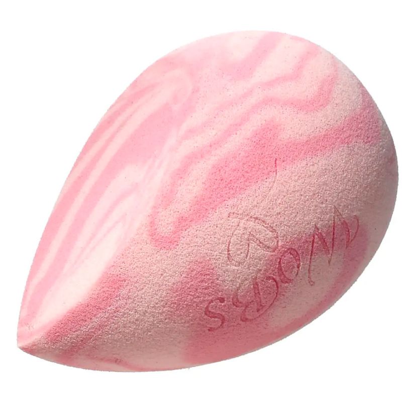 WOBS Make-up sponge pink and white WS06, drop shape